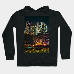 Futuristic Melbourne City at Night Hoodie